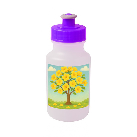 Garrafinha Squeeze Personalizada Flor de Ipê Amarela - Imagem 5