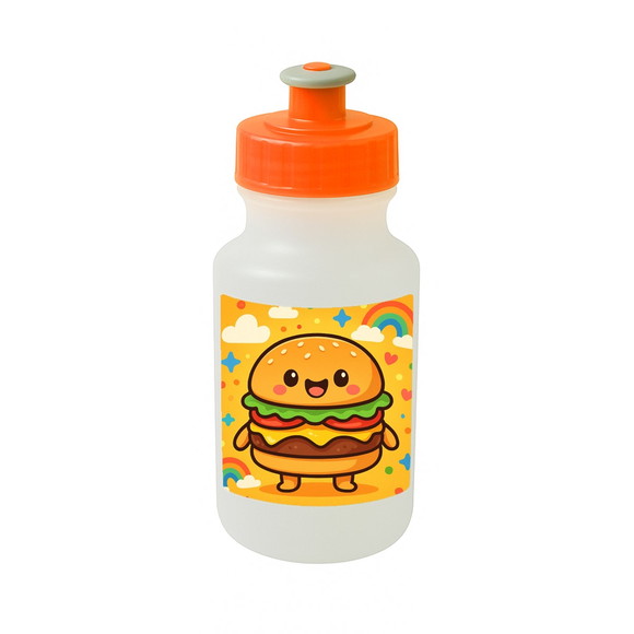 Garrafinha Squeeze Personalizada Hambúrguer Divertido - Imagem 4