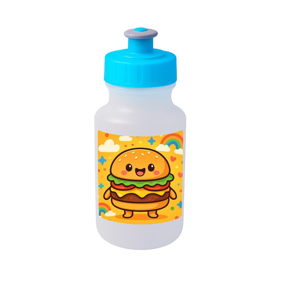 Garrafinha Squeeze Personalizada Hambúrguer Divertido - Imagem 2