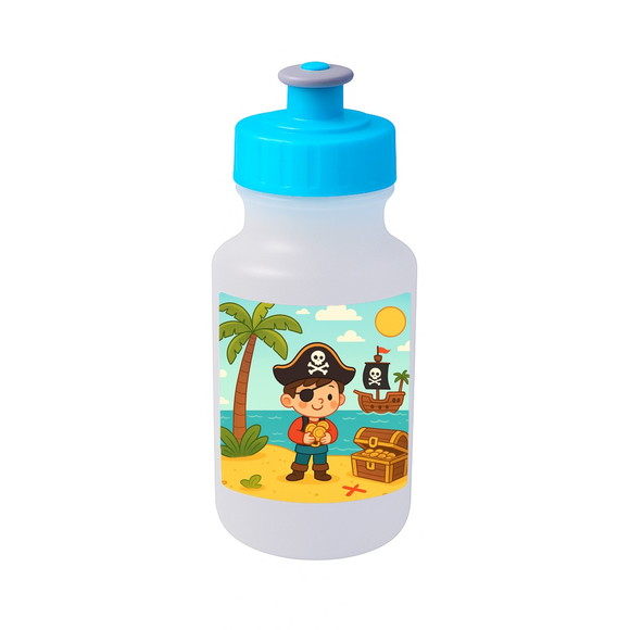 Garrafinha Squeeze Personalizada Ilha Pirata - Imagem 2