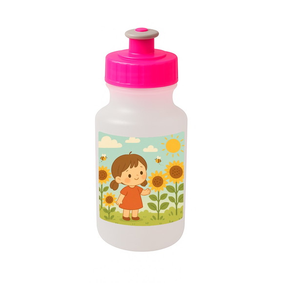 Garrafinha Squeeze Personalizada Jardim dos Girassóis - Imagem 3