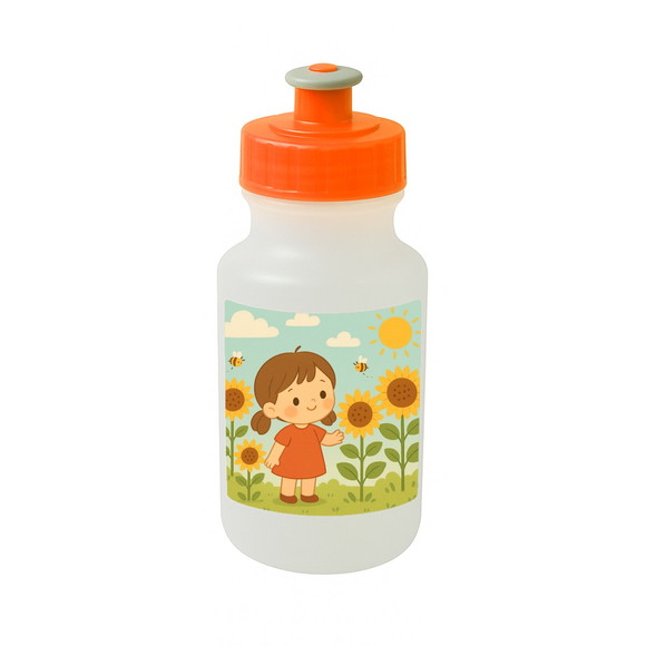 Garrafinha Squeeze Personalizada Jardim dos Girassóis - Imagem 4