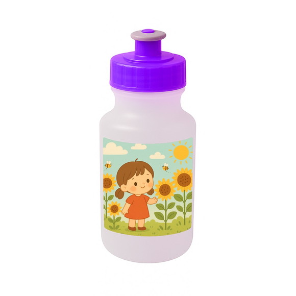 Garrafinha Squeeze Personalizada Jardim dos Girassóis - Imagem 5