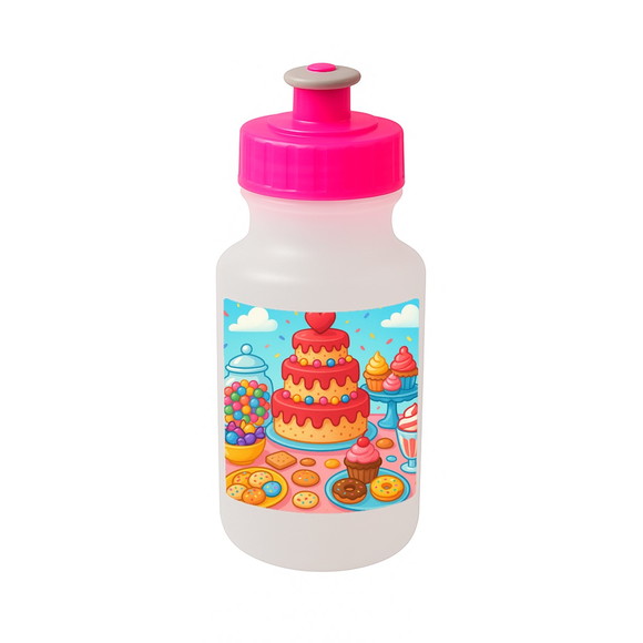 Garrafinha Squeeze Personalizada Mesa Doces Coloridos - Imagem 3