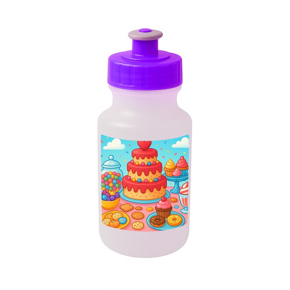 Garrafinha Squeeze Personalizada Mesa Doces Coloridos - Imagem 5