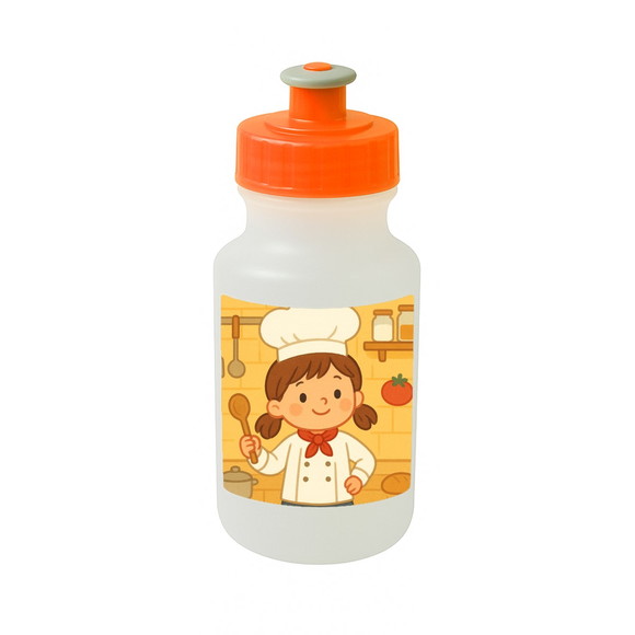 Garrafinha Squeeze Personalizada Mini Chefe Menina - Imagem 4