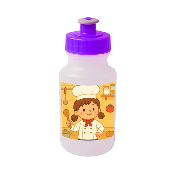 Garrafinha Squeeze Personalizada Mini Chefe Menina - Imagem 5