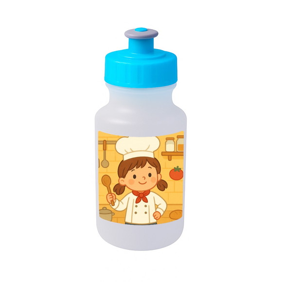 Garrafinha Squeeze Personalizada Mini Chefe Menina - Imagem 2