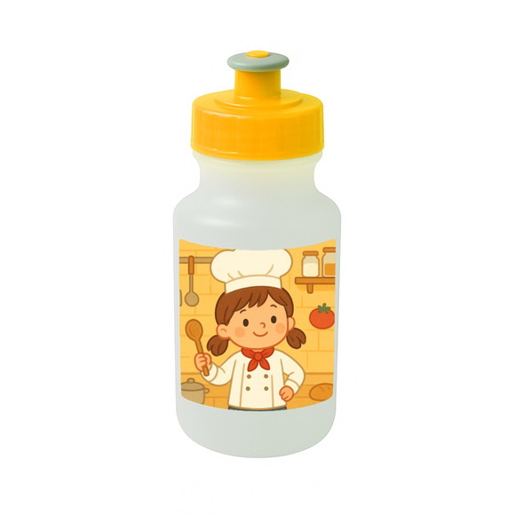Garrafinha Squeeze Personalizada Mini Chefe Menina