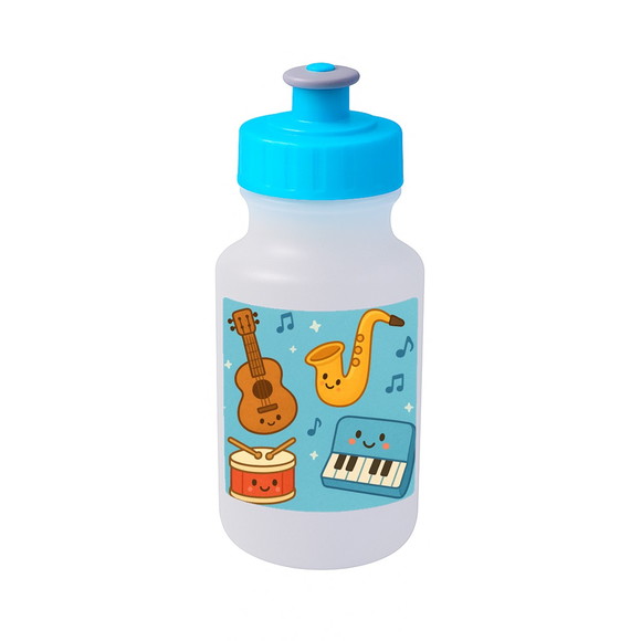 Garrafinha Squeeze Personalizada Músicas Instrumentos - Imagem 2