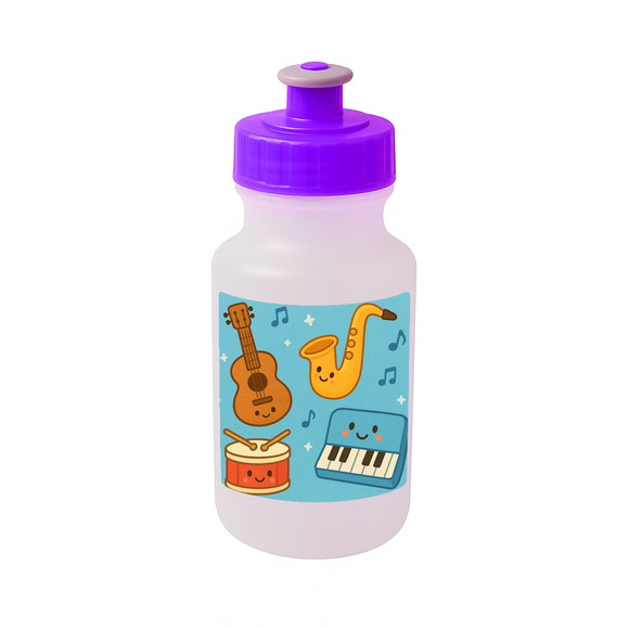 Garrafinha Squeeze Personalizada Músicas Instrumentos - Imagem 5