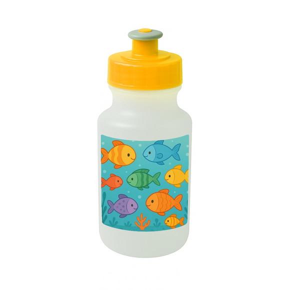 Garrafinha Squeeze Personalizada Peixinhos Coloridos