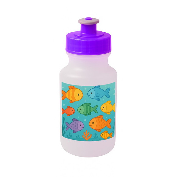 Garrafinha Squeeze Personalizada Peixinhos Coloridos - Imagem 5