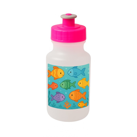 Garrafinha Squeeze Personalizada Peixinhos Coloridos - Imagem 3