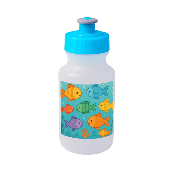 Garrafinha Squeeze Personalizada Peixinhos Coloridos - Imagem 2
