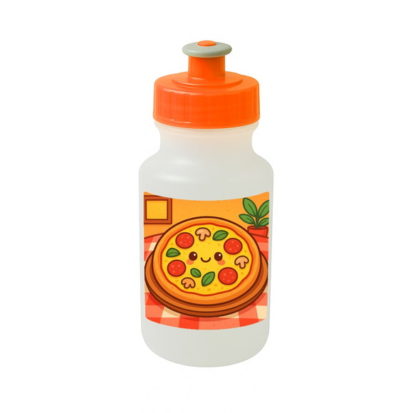 Garrafinha Squeeze Personalizada Pizza Divertida - Imagem 4
