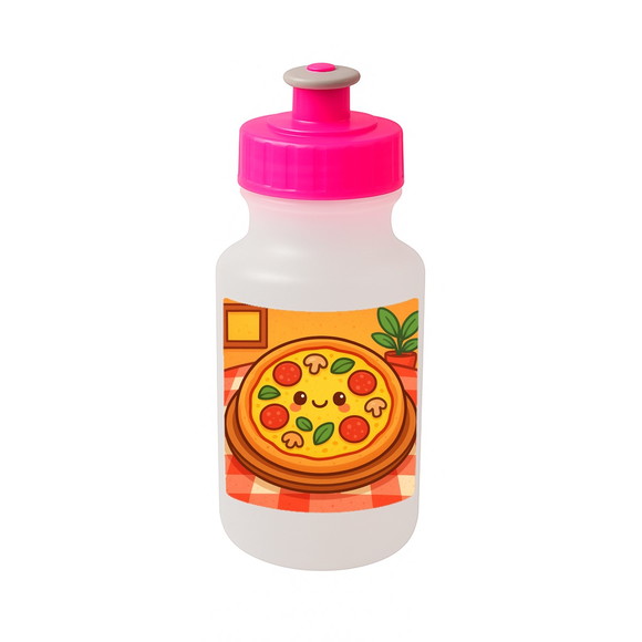 Garrafinha Squeeze Personalizada Pizza Divertida - Imagem 3