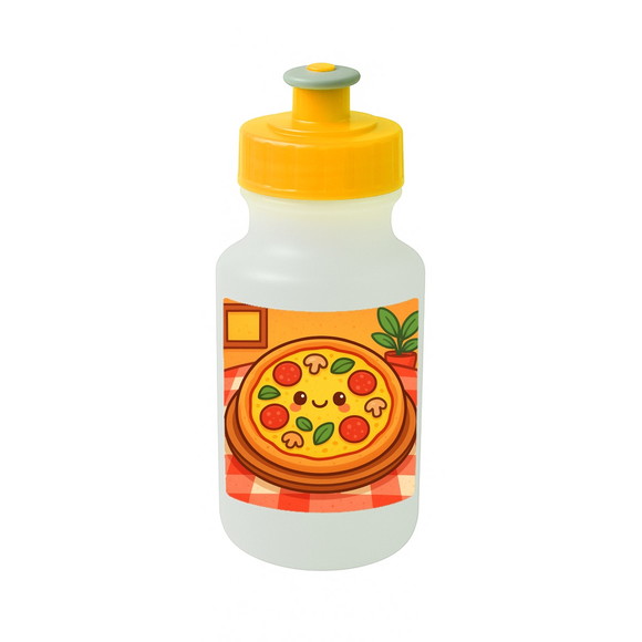 Garrafinha Squeeze Personalizada Pizza Divertida