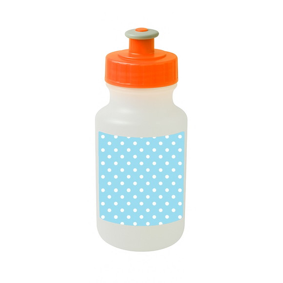 Garrafinha Squeeze Personalizada Poá Azul Bebê - Imagem 4
