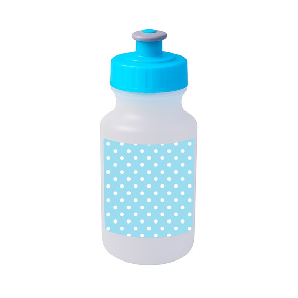 Garrafinha Squeeze Personalizada Poá Azul Bebê - Imagem 2
