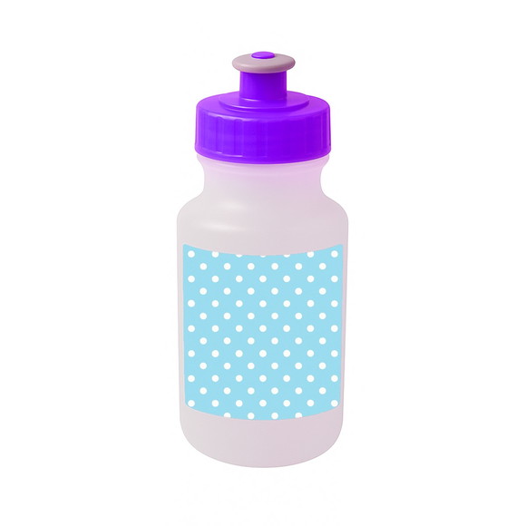 Garrafinha Squeeze Personalizada Poá Azul Bebê - Imagem 5