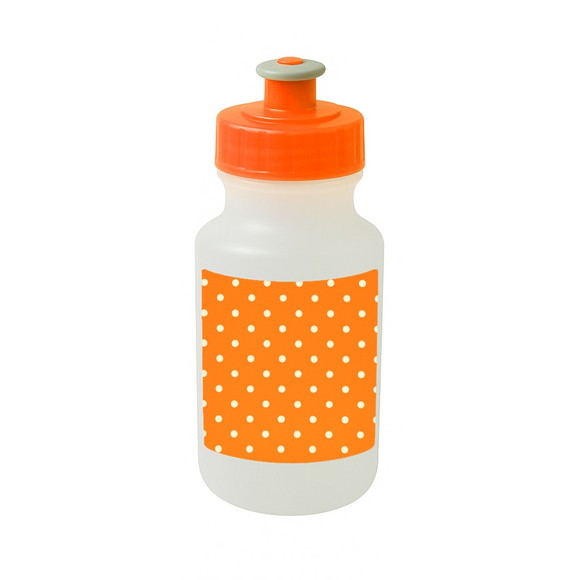 Garrafinha Squeeze Personalizada Poá Laranja - Imagem 4