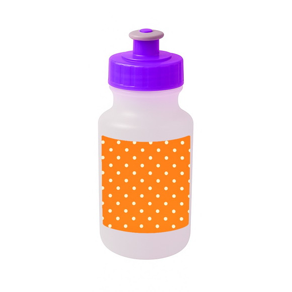 Garrafinha Squeeze Personalizada Poá Laranja - Imagem 5