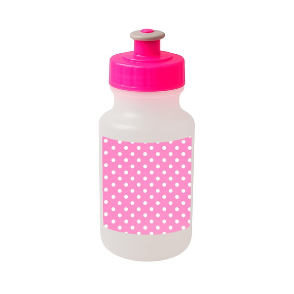 Garrafinha Squeeze Personalizada Poá Rosa Pink - Imagem 3
