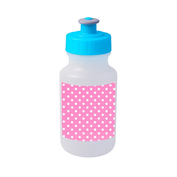 Garrafinha Squeeze Personalizada Poá Rosa Pink - Imagem 2