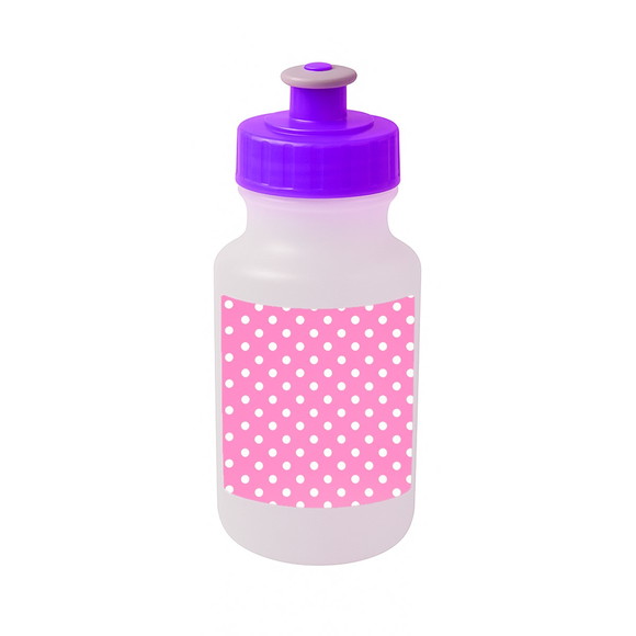Garrafinha Squeeze Personalizada Poá Rosa Pink - Imagem 5