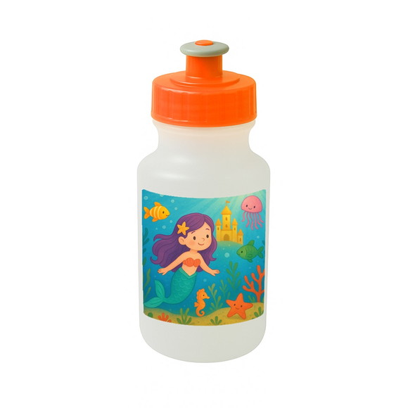 Garrafinha Squeeze Personalizada Reino Subaquático - Imagem 4