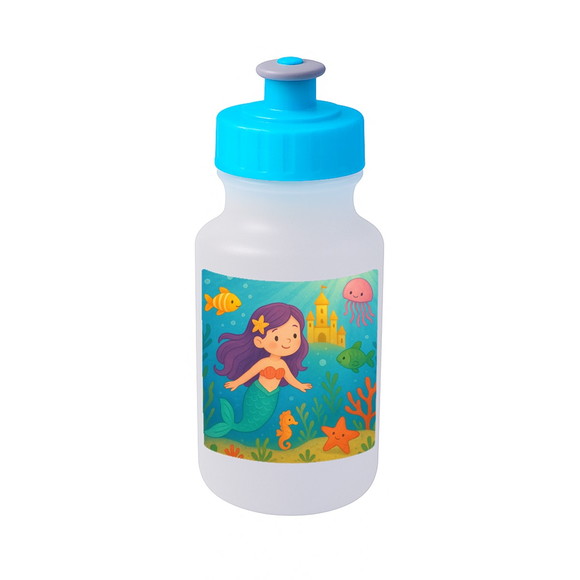 Garrafinha Squeeze Personalizada Reino Subaquático - Imagem 2