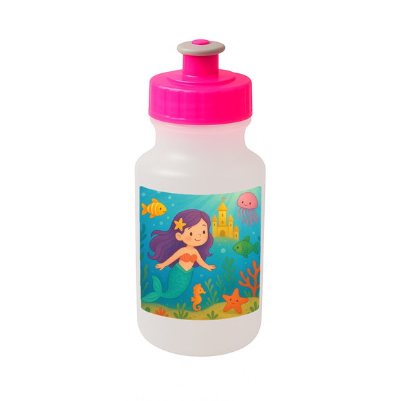 Garrafinha Squeeze Personalizada Reino Subaquático - Imagem 3