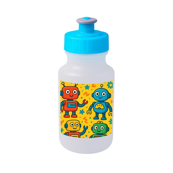 Garrafinha Squeeze Personalizada Robôs Divertidos - Imagem 2