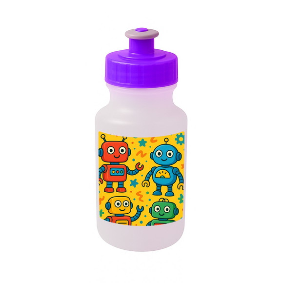 Garrafinha Squeeze Personalizada Robôs Divertidos - Imagem 5