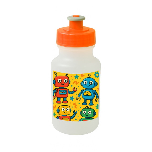 Garrafinha Squeeze Personalizada Robôs Divertidos - Imagem 4
