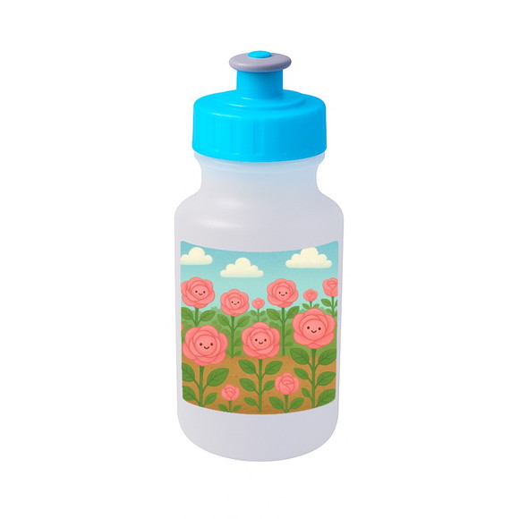 Garrafinha Squeeze Personalizada Rosas Fofas - Imagem 2