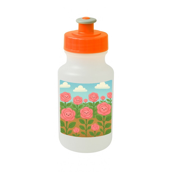 Garrafinha Squeeze Personalizada Rosas Fofas - Imagem 4