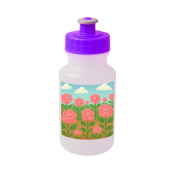 Garrafinha Squeeze Personalizada Rosas Fofas - Imagem 5