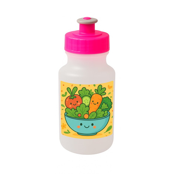 Garrafinha Squeeze Personalizada Salada Divertida - Imagem 3