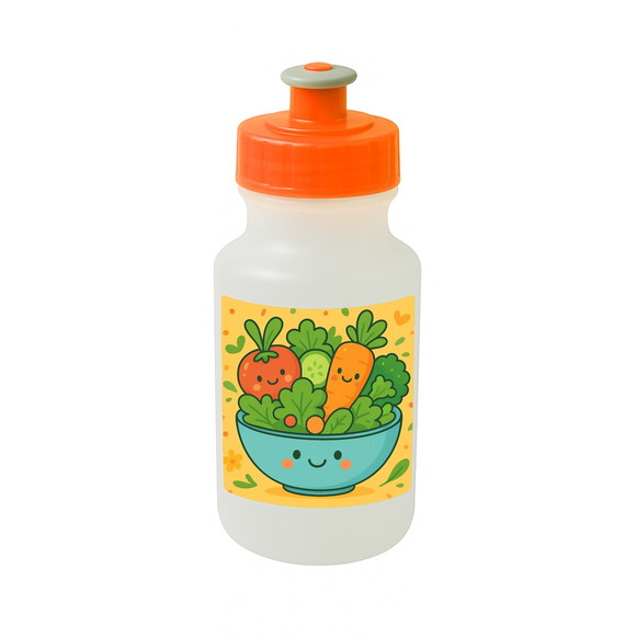 Garrafinha Squeeze Personalizada Salada Divertida - Imagem 4