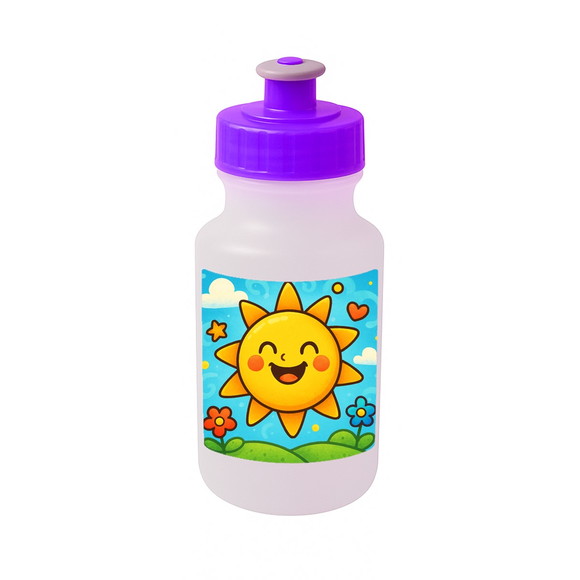 Garrafinha Squeeze Personalizada Sol Sorridente - Imagem 5