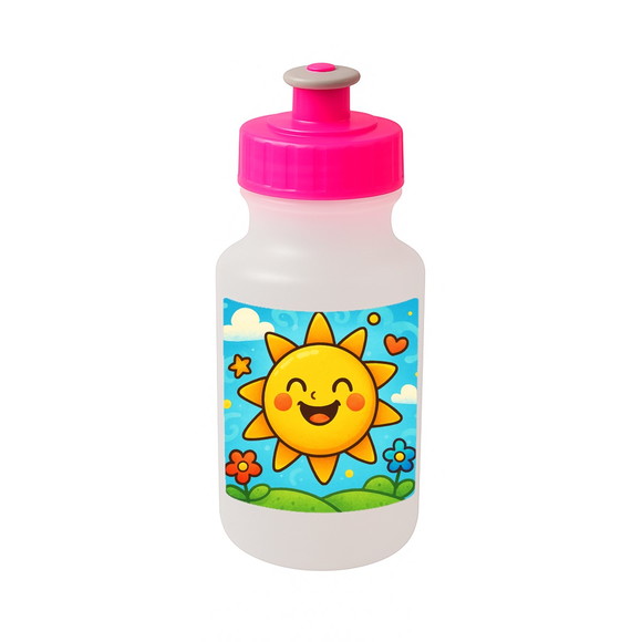Garrafinha Squeeze Personalizada Sol Sorridente - Imagem 3