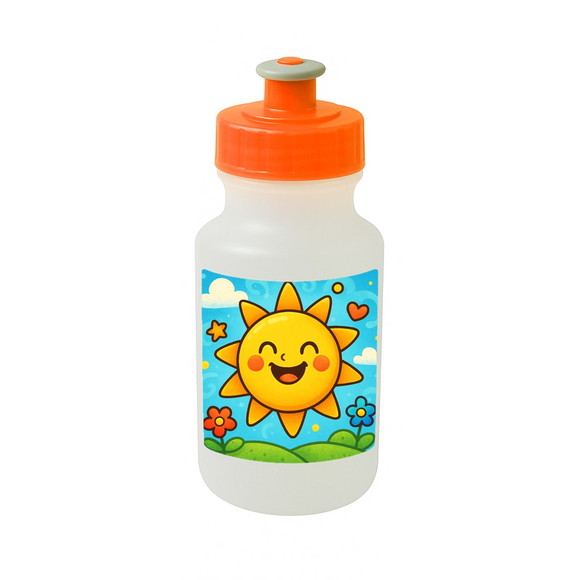 Garrafinha Squeeze Personalizada Sol Sorridente - Imagem 4