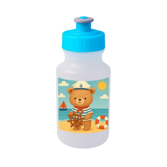 Garrafinha Squeeze Personalizada Ursinho Marinheiro - Imagem 2