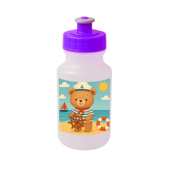 Garrafinha Squeeze Personalizada Ursinho Marinheiro - Imagem 5