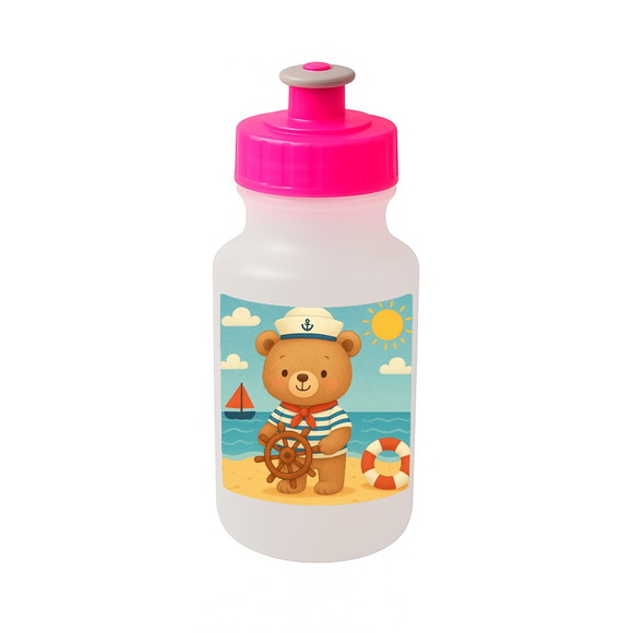 Garrafinha Squeeze Personalizada Ursinho Marinheiro - Imagem 3