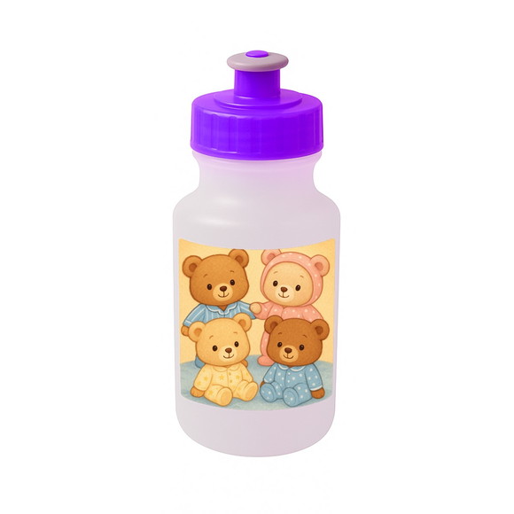 Garrafinha Squeeze Personalizada Ursinhos de Pijama - Imagem 5