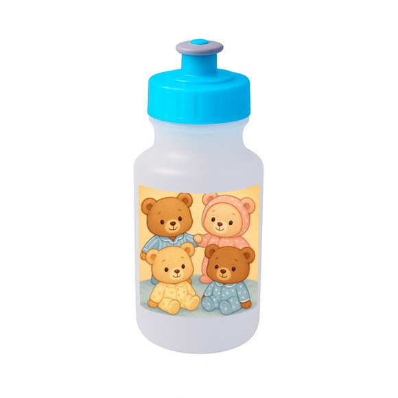 Garrafinha Squeeze Personalizada Ursinhos de Pijama - Imagem 2