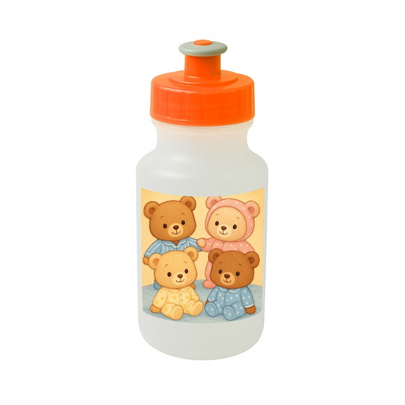 Garrafinha Squeeze Personalizada Ursinhos de Pijama - Imagem 4